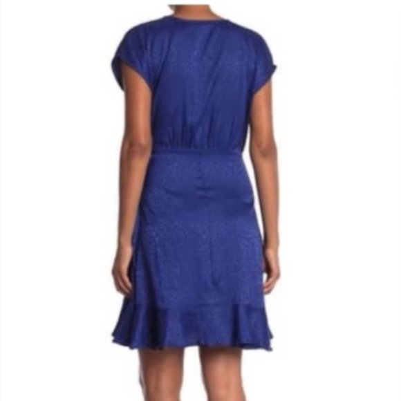 Tash+Sophie Sapphire Mini Wrap Dress - Picture 2 of 6